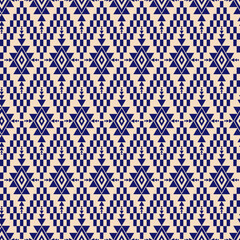  Seamless Geometric Tribal Pattern with Triangle and Diamond Shapes