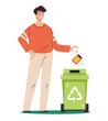 © PrettyVectors - Trash throw litter garbage recycle waste drop concept. Vector graphic design illustration element