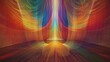 © Maksym - Diffraction grating spectra laser interference patterns rainbow light waves symmetrical projection colorful optical physics display room installation immersive visual