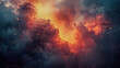 © Viktor_D - Abstract background of smoky dark clouds with glowing orange sparks drifting through a dramatic, atmospheric scene full of tension and depth.