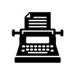 © Vintage Stock - Vintage typewriter machine for writing and journalism blog post about authoring and creative writing process icon