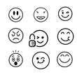 © Tasawar - set of emoji faces