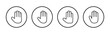 © avaicon - Hand icon vector. hand sign and symbol. palm