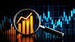 © Mongkol - Stock market analysis with magnifying glasses on candleholder chart in financial environment close-up viewpoint for insightful trends