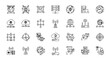 © Rosie - Set of network technology icons thin line vector illustration for cloud computing data transfer and
