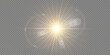 © kulinskaia - Vector transparent sunlight special lens flare light effect.