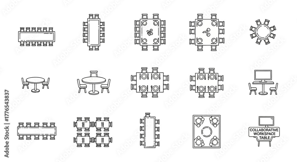 conference table layout collaborative workspace tables designs for ...