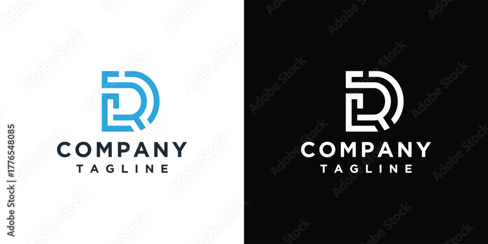 Rds Monogram monogram letter RDS logo is made with lines, a design for a luxurious ...