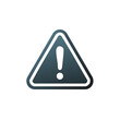 © Anastasiia - Warning Sign Alert Symbol in Triangle Shape Exclamation Point Icon Dark Blue Gradient