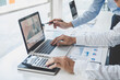 © Freedomz - Professional Business teamwork conference project success financial statistics growth profit, Partner meeting business investor working start up project for both company with document data graph