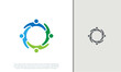 © harika013 - Global Community Logo Icon Elements Template. Community human Logo template vector. Community health care. Abstract Community logo