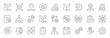 © warmworld - Workflow thin line icons set. Editable stroke. Vector