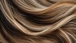 © buraratn - Smooth and Shiny Wavy Hair Texture with Natural Highlights in Warm Brown Shades for Hair and Beauty Industry Applications