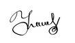 © Kateryna - Hand-drawn black signature isolated on transparent background. Realistic handwritten autograph with smooth ink line for documents, branding, or digital design.