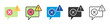 © Iconjam - speech error icon set multi style various collection