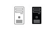 © hasan - Two computer tower icons, one white and one black, side by side.