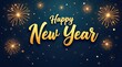 © Fatema - Happy new year celebration with fireworks and stars