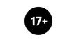 © Azwardi - Conceptual graphic icon representing a minimum age restriction of seventeen years and older, often used for mature content, services, or media to ensure appropriate audience access
