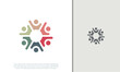 © harika013 - Global Community Logo Icon Elements Template. Community human Logo template vector. Community health care. Abstract Community logo