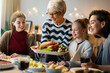 © Konstantin Yuganov - Family celebrating Thanksgiving Day