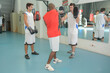 © auremar - portrait of sport people punching training drill