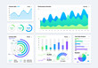 © graphixmania - KPI Dashboard minimal templates analytics business element background