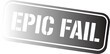 © MDHRIDOY - Epic fail stencil text on a stylish gray gradient rounded banner