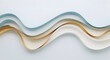 © Pandy - Elegant abstract waves of pastel blue, gold, and cream paper create a flowing, modern backdrop for dynamic design projects.