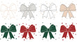 © Dwi - A charming collection of flat decorative bows in a spectrum of seasonal colors, perfect for festive celebrations and gifts