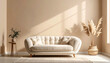 © Saktanong - Chic beige sofa in a cozy living room modern interior decor setting elegant atmosphere bright natural light