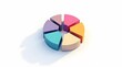 © Mirza Hakim - Vibrant pie chart segments create dynamic business analysis, data visualization, and strategy planning