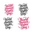 © Lovely - Human Rights Day Typography Design.