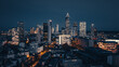 © Anselm - Abstract picture of the illuminated skyline of Frankfurt am Main during the night