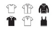 © Radha - T shirt and polo shirt line art design illustration vector