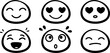 © Songram - set of funny cartoon faces