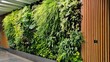 © Nataliia Ivashchenko - ivy on the wall, Indoor gardening with monstera, fern, wall, green wall made of living plants, concept of wellness and relaxation zone, home interior landscaping and green zones. Concept green plantin