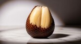 Salak Fruit Showing Its Creamy Flesh Under Soft And Contrasting Studio Lighting