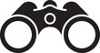 © Samsun - binoculars icon silhouette on white background