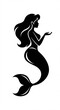 © Люда Кравец - silhouette of a mermaid vector