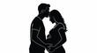 © pixelonix - Loving Silhouette Expectant Couple Sharing an Intimate Moment of Parenthood