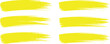 © JOLY - Brush stroke yellow set Vector
