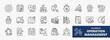 © Riskyx - set of A collection of operation management icons suitable for web and mobile application. Set of outline style icons with process, planning, control, distribution, logistics, and more icons.