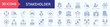 © Siti - stakeholder icon set blue illustration vector