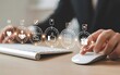 © Designer Mr.kh  - Customer journey mapping and experience visualization with digital icons