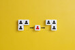 © Achmad Khoeron - Employee transfer. Changing the team position of a personnel. Headhunting employees from competitors. Staff replacement and relocating.