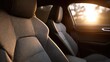 © Luna Whisper - Car cabin interior with soft recycled PET fabric headliner and comfortable seats showcasing sustainable automotive upholstery design for eco friendly vehicle comfort and green manufacturing innovation