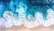 © silva - Aerial View Of A Tropical Island With Lush Greenery Surrounded By Calm Turquoise Ocean Water With Gentle Waves Breaking On Sandy Shoreline