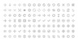 © Jamshadul - Assortment of line art icons including arrows, circles, checkmarks, crosses, and cursors