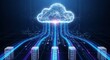© @KaeDA - Cloud computing network with server infrastructure