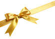 © JRD Studio - Golden Ribbon with Bow isolated on Transparent Background